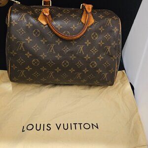 Louis Vuitton Speedy 30 Handbag Monogram Canvas